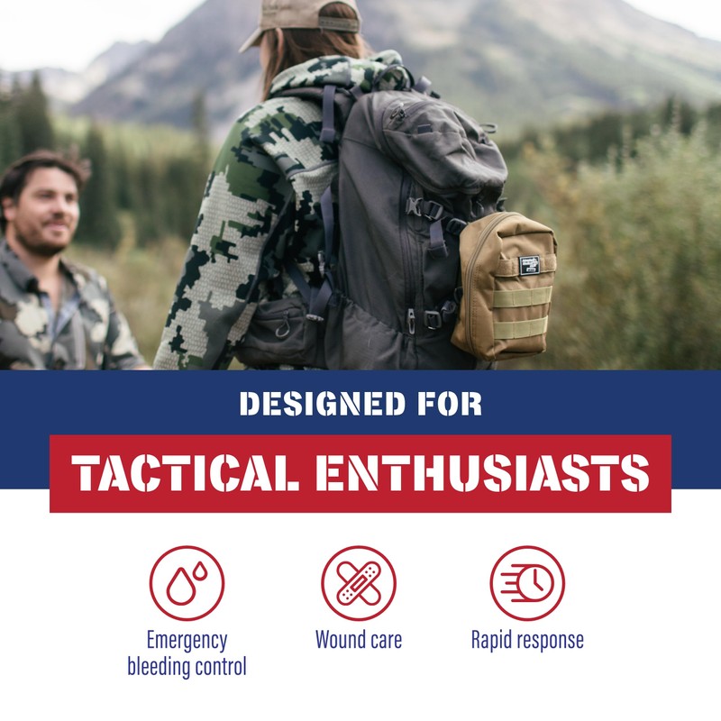 Adventure Medical Molle Bag Trauma Kit 2.0 (Khaki Bag)