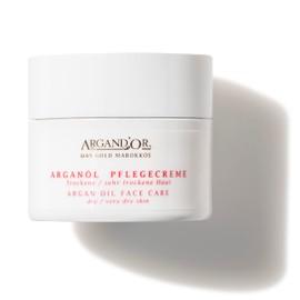 ARGAND'OR Vegan Argan Oil Care Cream 50 ml for Dry and Very Dry Skin Extra Rich and Regenerating Face Care for Day and Night Vegan