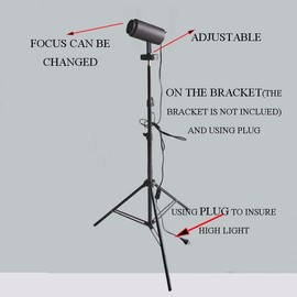 Peanutech RGB Photography Lighting Spotlight LED Video Light Continuous Output Studio Lighting with Remote Adjustable Focus (Black)…