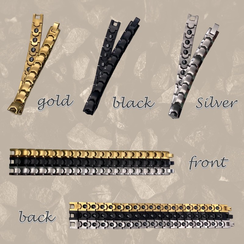 Lunari Germanium Bracelet, Titanium Copper, Magnetic Bangle, Simple Accessory, Magnet,