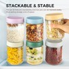 HIGLASTO Glass Jars For Overnight Oats, 16oz Food Storage Containers