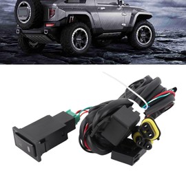 Fog Lamp Switch Wiring Kit 12V 40A Car LED Fog Lamp On/Off Switch Wiring Harness Fuse Relay Kit