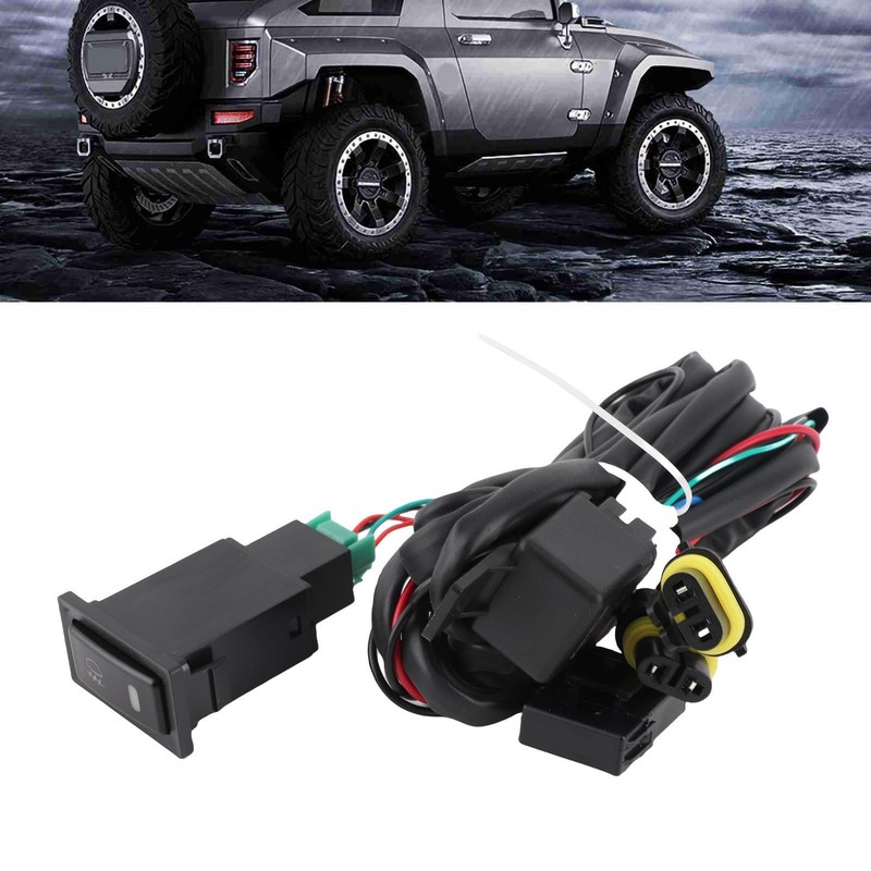 Fog Lamp Switch Wiring Kit 12V 40A Car LED Fog