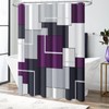 BTTN 84 Inch Extra Long Shower Curtain, Tall Modern Geometric