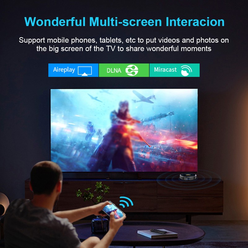 HK1 RBOX-H8 WIFI6 Android 12.0 Smart TV Box H618 Quad-core