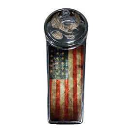 Kustom Cycle Parts Aftermarket Rustic American Flag Plastic Dash Panel Console Insert! Fits Harley Davidson 1989-2007 Electra Glides and 2002-2007 Road Glides. Easy Install!