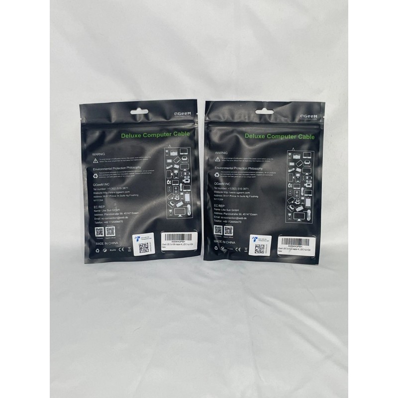 QGeeM 3-In-1 USB C Hub Combo Pack - HDMI 4K