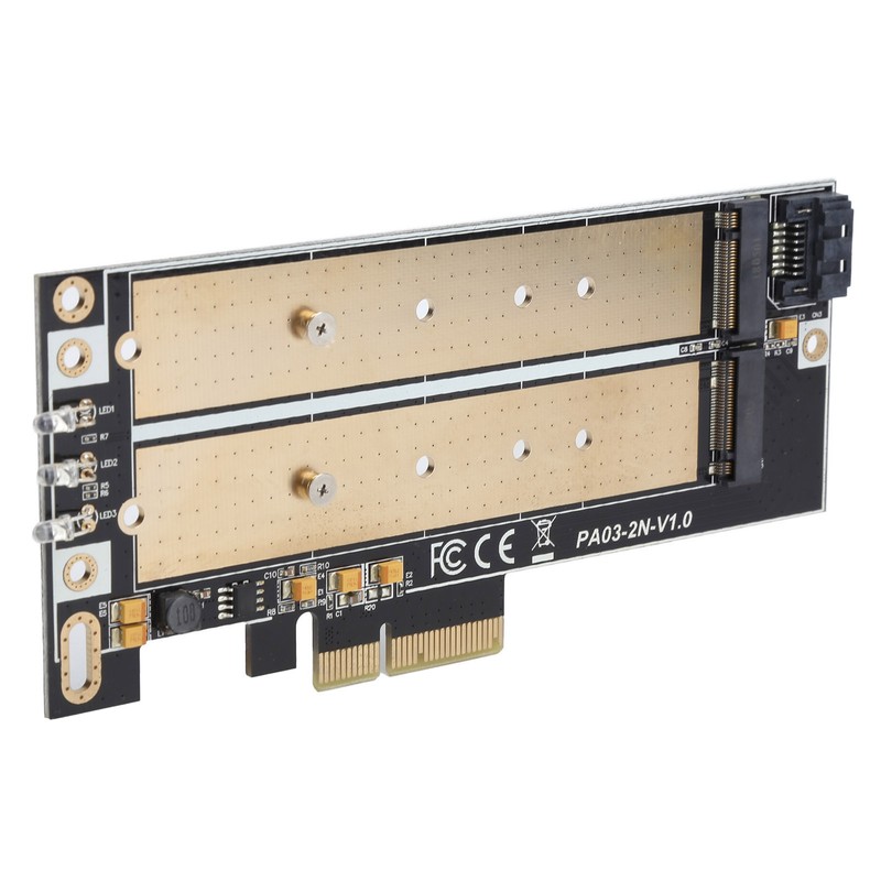 Adapter Card PCI-E B-keyM-key M.2 NGFF+NVME Interface NGFF SSD Hard
