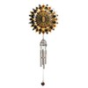 'Iron stop – 16.51 cm/16 cm Steel – Sunfire Splash and 4 Tube Wind Chime with AMBER COLOURED BALL DCH330 7 – Includes gift packaging