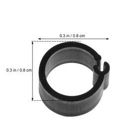 Mipcase 300 Piezas Juguetes para Pollitos Anillo De Pájaro Anillos para Canarios 3mm Juguetes De Pollo para Pollitos Etiquetas De Números Juguetes para Masticar Loro Patas De Pollo