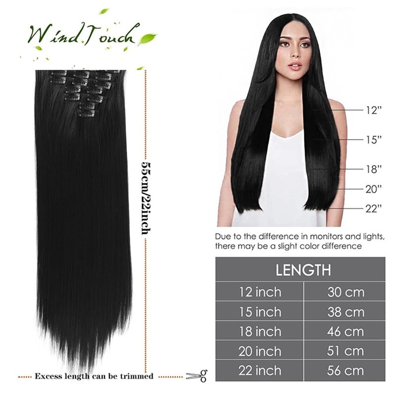 XFSRG Lang Glattes Pferdeschwanz Haarteil Synthetik Haarverlängerung Zopf Haar Extension