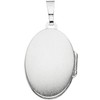 Jobo Women's 925 Silver Oval Locket for 2 Photos, Silver