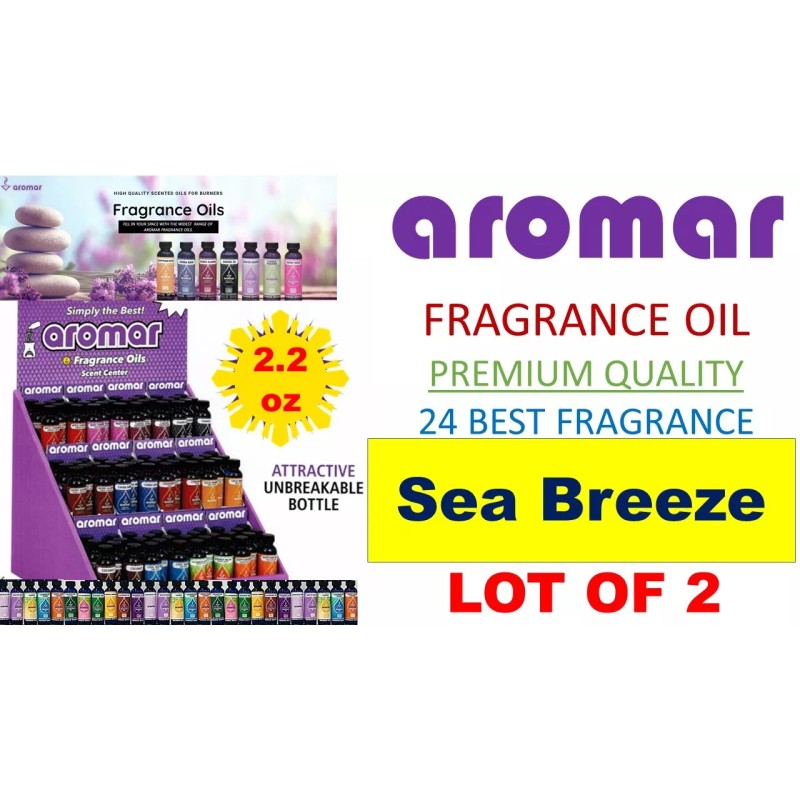 Aromar 2 Aromar Aromatherapy Essential Fragrance 100% Concentrate Oil 2.2