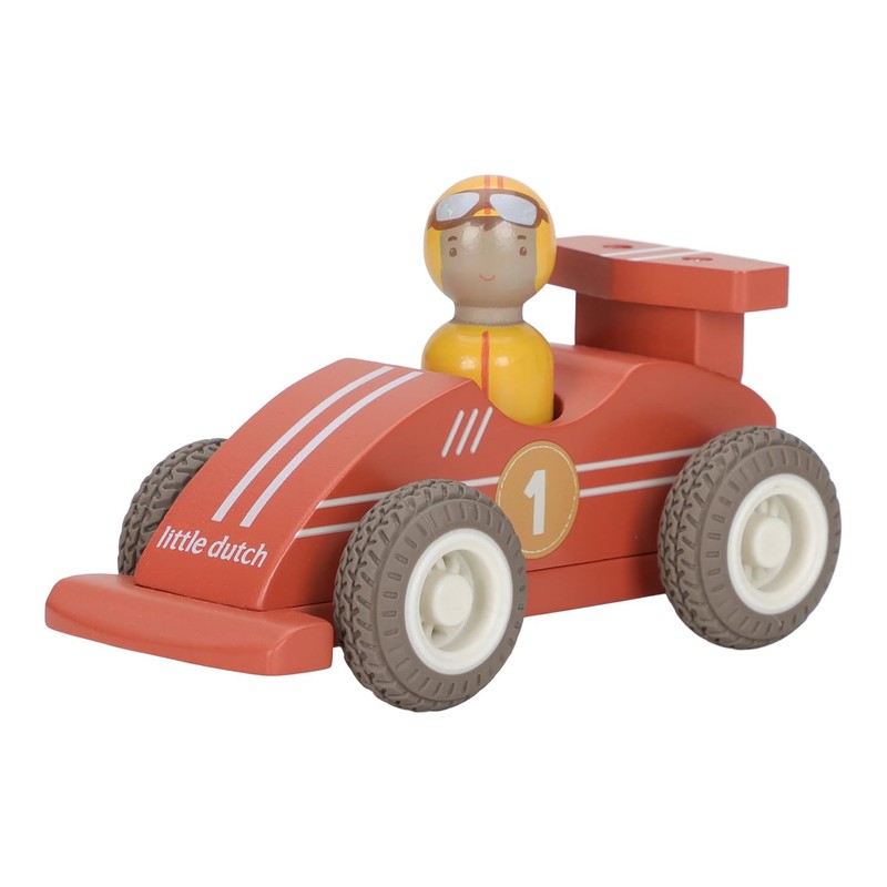 Little Dutch 2526 Wooden Cars Racing Car Pull Back Cars