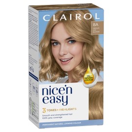 Clairol Nice'n Easy Permanent Hair Dye 106/8A Natural Medium Ash Blonde