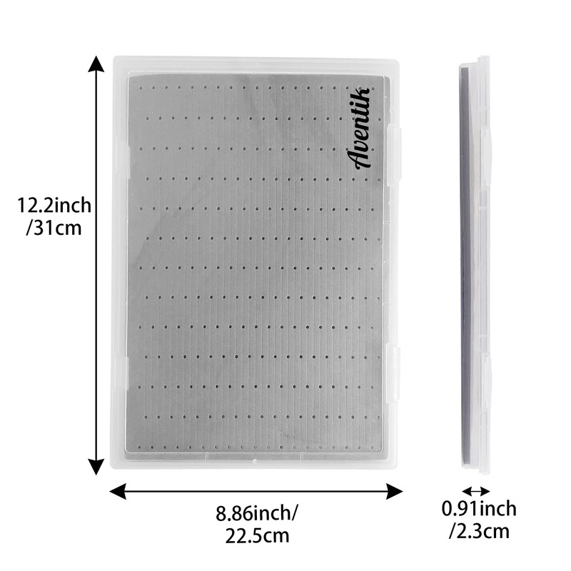 Super Large Capacity Clear Lid Plastic Fishing Box Slim Foam