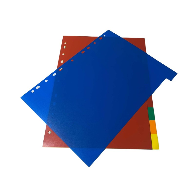 A4 10 Part Polypropylene Dividers with Index Cover