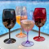 Lily's Home Unbreakable Acrylic Wine Glasses, Made of Shatterproof Tritan
