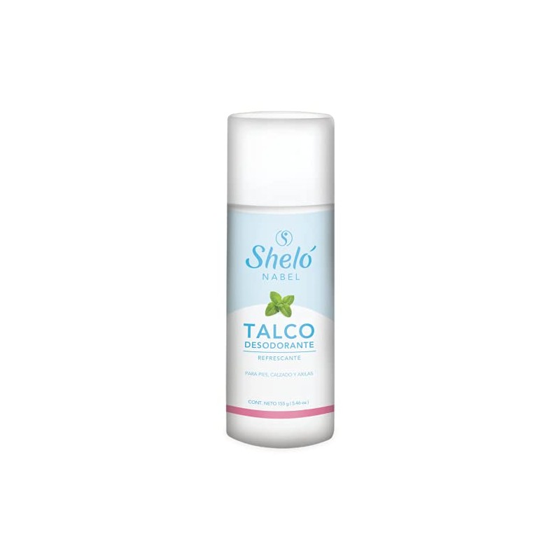 Talco Desodorante Para Pies Calzado Axilas Refrescante 155g de Sheló