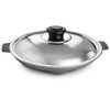 SRIYUG - Sartén antiadherente con tapa de acero inoxidable Appachetty