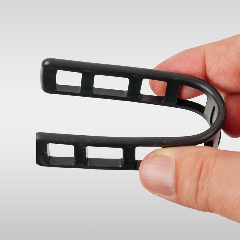 Bicycle Light Rubber Band Phone Holder Bell 4 Pack Black
