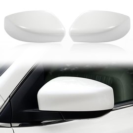 Car Door Rearview Mirror Cover Cap Housing Protective Cover For Exterior Mirrors Fit For Nissan Sentra 2013 2014 2015 2016 2017 2018 2019(White,Right Passenger Side)