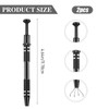 2Pcs 4 Prongs Jeweler's Pick Up Tool Stainless Steel Piercing
