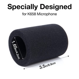 Fifine K658 Mic Pop Filter Microphone Windscreen, Mic Cover Compatible with FIfine Microphone K658, Soundproofing Noise Reduction, Improving Sound Quality, K658 Pop Filter by SUNMON