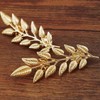 coadipress Gentlemen Gold Silver Leaf Brooches Simple Elegant Retro Double