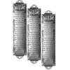 Durable Set of 3 Metal Mezuzah Cases with Scrolls,Jewish Door