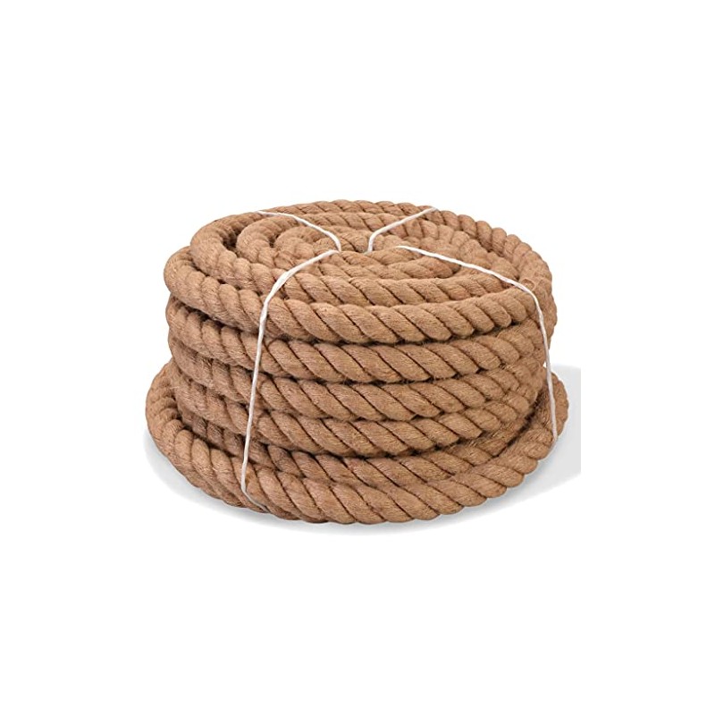 SKM Rope 100% Jute 1.2" 1181.1", (Weight 38.49KG)