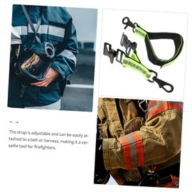 BESPORTBLE 2pcs Firefighter Glove Straps Reflective Trim for Enhanced Safety Glove Holders for Firefighters Construction Workers and Maintenance Tasks