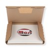 'Pack of 10 Single Vinyl Box 1/7 185X185X12 mm Strong