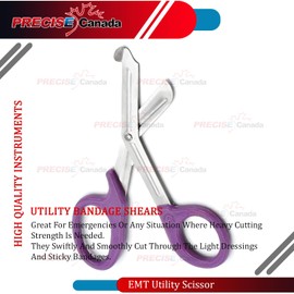 Paramedic Utility Purple Bandage First AID Trauma EMT EMS Shears Scissors 5.5 INCH Stainless Steel (PC Brand)
