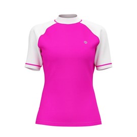 HDTIYUYP UV Shirt Women Girls - Water Swimming T-Shirt Rash Guard Women Swimming Shirt Surf Shirt Quick-Drying Beach Shirt Wet Top, pink