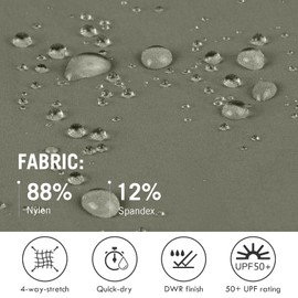 baleaf Women's Cargo Shorts Quick Dry Walking Hiking Shorts Lightweight Water Resistant Zip Pockets UPF50+ Outdoor Travel Sage Green XL