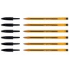 BIC Pack of 6 Crystal Fine ballpoint pens, black