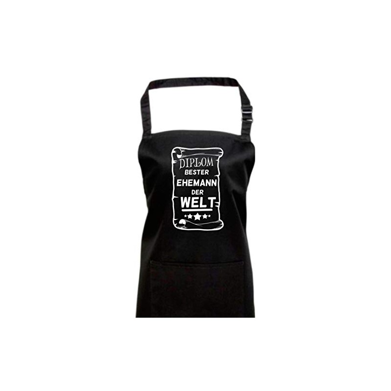 Shirtinstyle Chef's Apron Diploma Best Husband in the World, 72