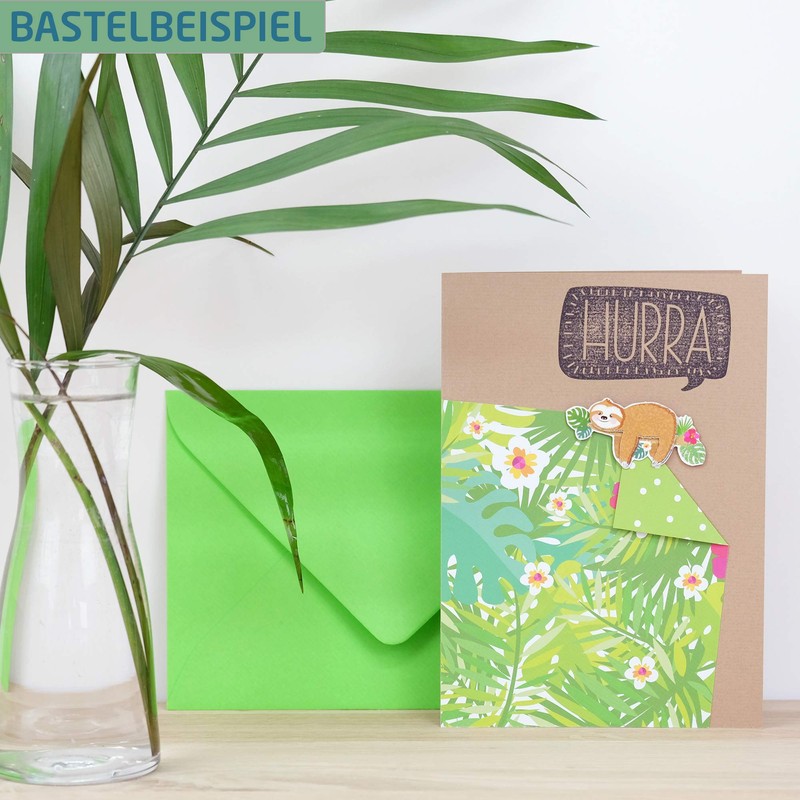 PAPERADO 50 x Letter Paper DIN A4 - Eucalyptus Ribbed