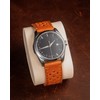 [hemsut h] Genuine Leather Watch Band, Perforated Design, Soft and