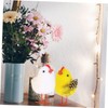Ciieeo 4Pcs Flocked Chick Toys Cute Desktop Adornment Plush Easter