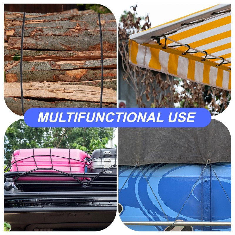 PATIKIL Bungee Shock Cord, 3/8" x100ft Polyester Marine Grade Bungee