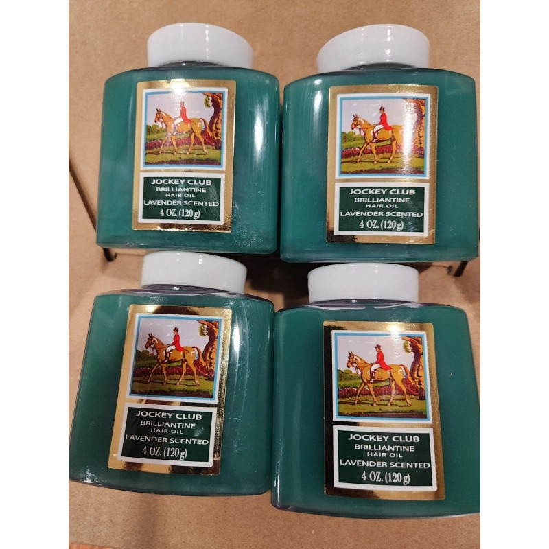 JOCKEY CLUB 4 PACK JOCKEY CLUB BRILLANTINE HAIR OIL LAVENDER