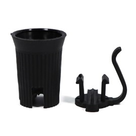 Encoidoz 100PCS C9 E17 Replacement Bulb Sockets, C9 Black Socket SPT-1 Christmas String Light Replacement lamp Holder(E17, Black)