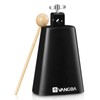 Vangoa 7 inch Metal Steel Cow Bell Noise Maker Cowbell