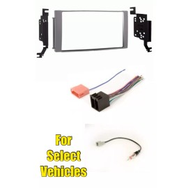 Metra Silver D Din Car Stereo Dash Kit Combo for 2009 2010 2011 2012 Hyundai Santa Fe