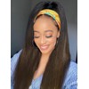 UNICE Headband Wig Human Hair with Drawstring Yaki Straight 20