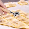 Set of 2 dough cutters, roller ravioli cookie cutter, pasta