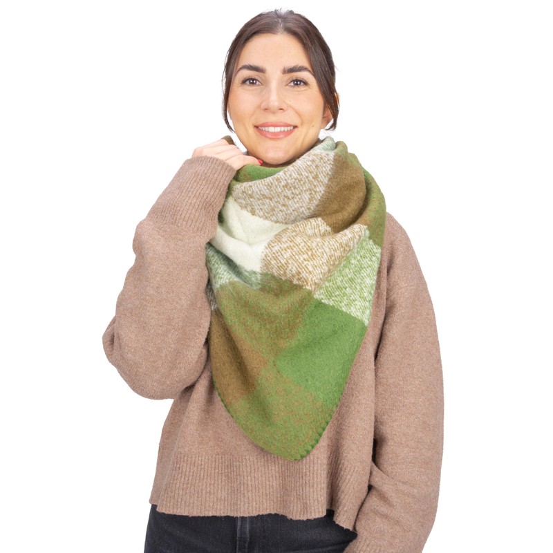 Seasons of April Greta Women's Scarf, Colourful, Cuddly Soft Triangle