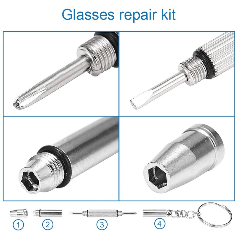 MMOBIEL 1000 Pieces Stainless Steel Micro Screws Nuts Washers Glasses